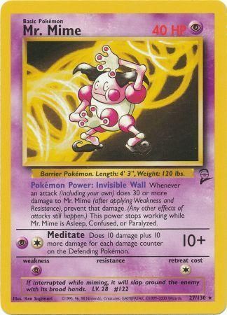 Mr. Mime 27/130-Kantocards