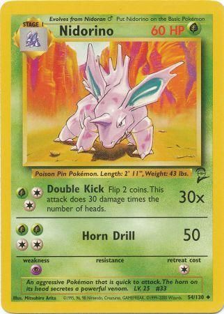 Nidorino 54/130-Kantocards