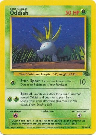 Oddish 58/64-Kantocards