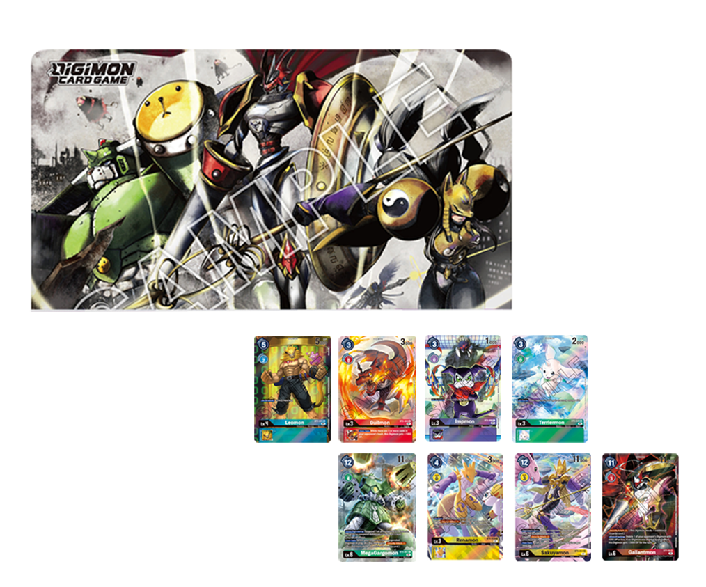 Digimon CCG: Playmat & Card Set -Digimon Tamers PB-08-Kantocards