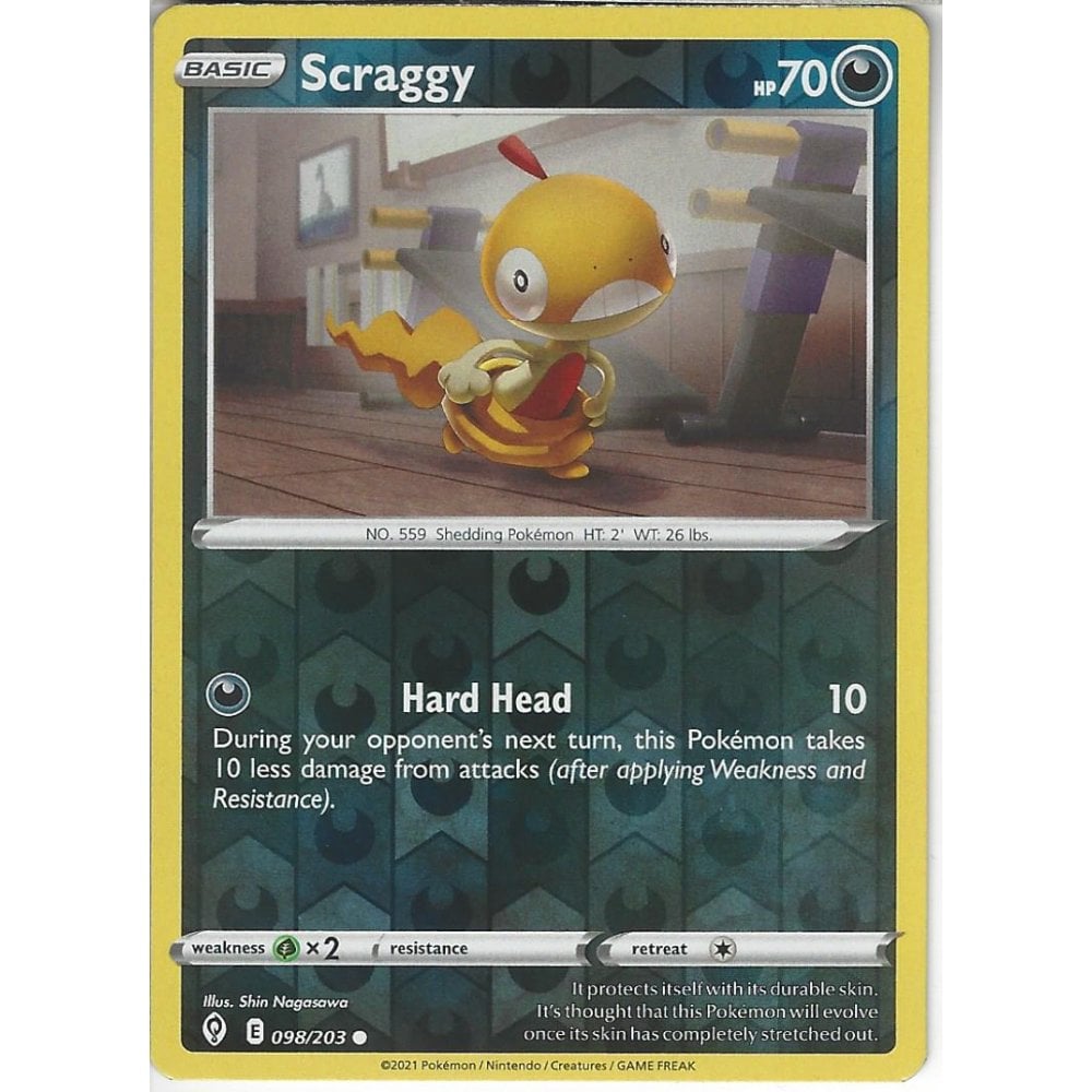 Scraggy 098/203 Reverse Holo-Kantocards