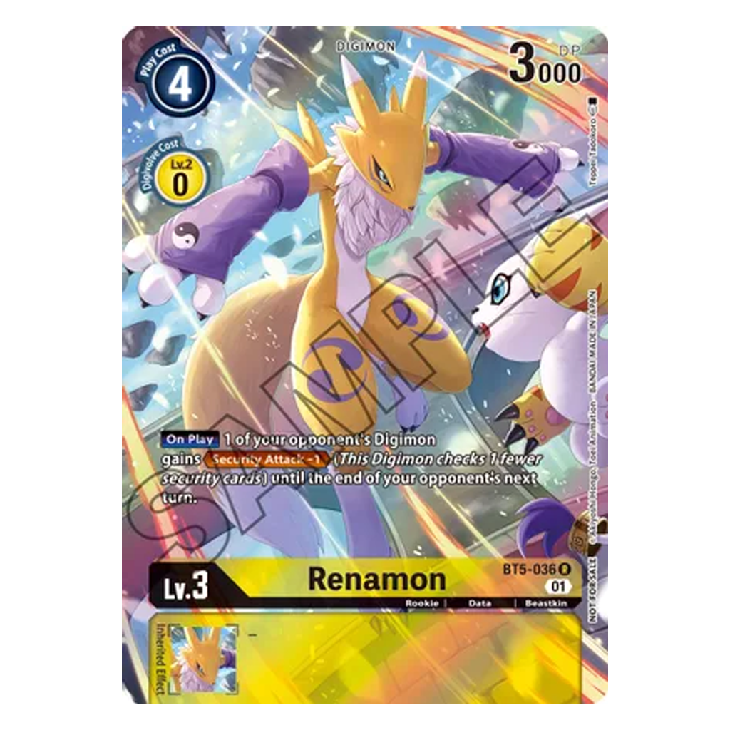Renamon BT5-036 (Arte Alterno) Kantocards Renamon BT5-036 (Arte Alterno) Kantocards