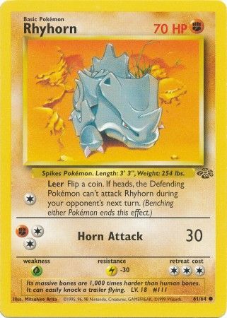Rhyhorn 61/64-Kantocards