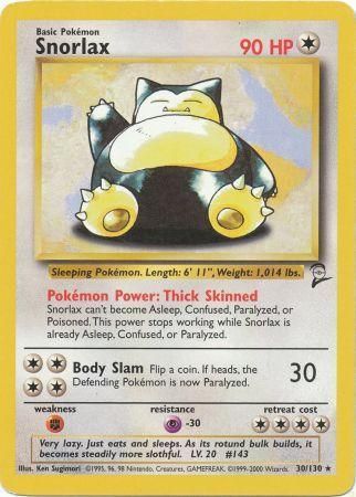 Snorlax 30/130-Kantocards