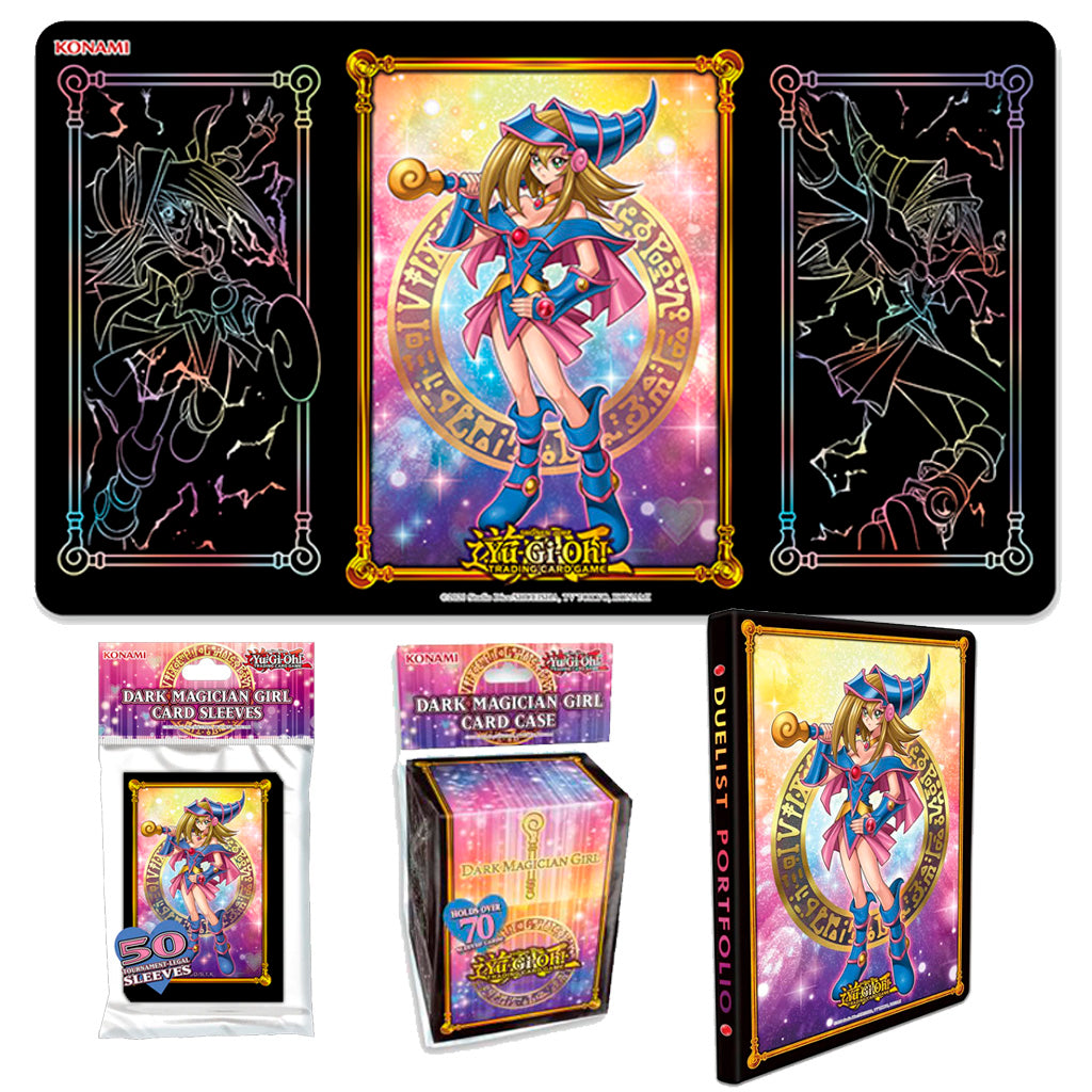Playmat + Sleeves + Deck Box + Carpeta Dark Magician Girl-Kantocards