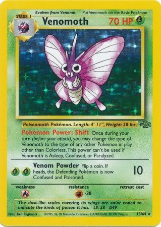 Venomoth 13/64 - Holo-Kantocards
