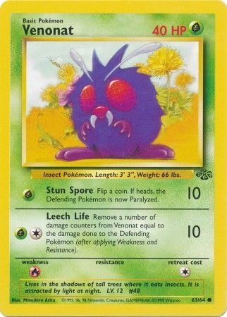 Venonat 63/64-Kantocards