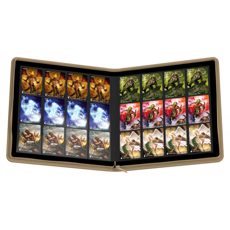 ZipFolio Carpeta de 24 Espacios (4 Por Línea) XenoSkin Beige-Kantocards