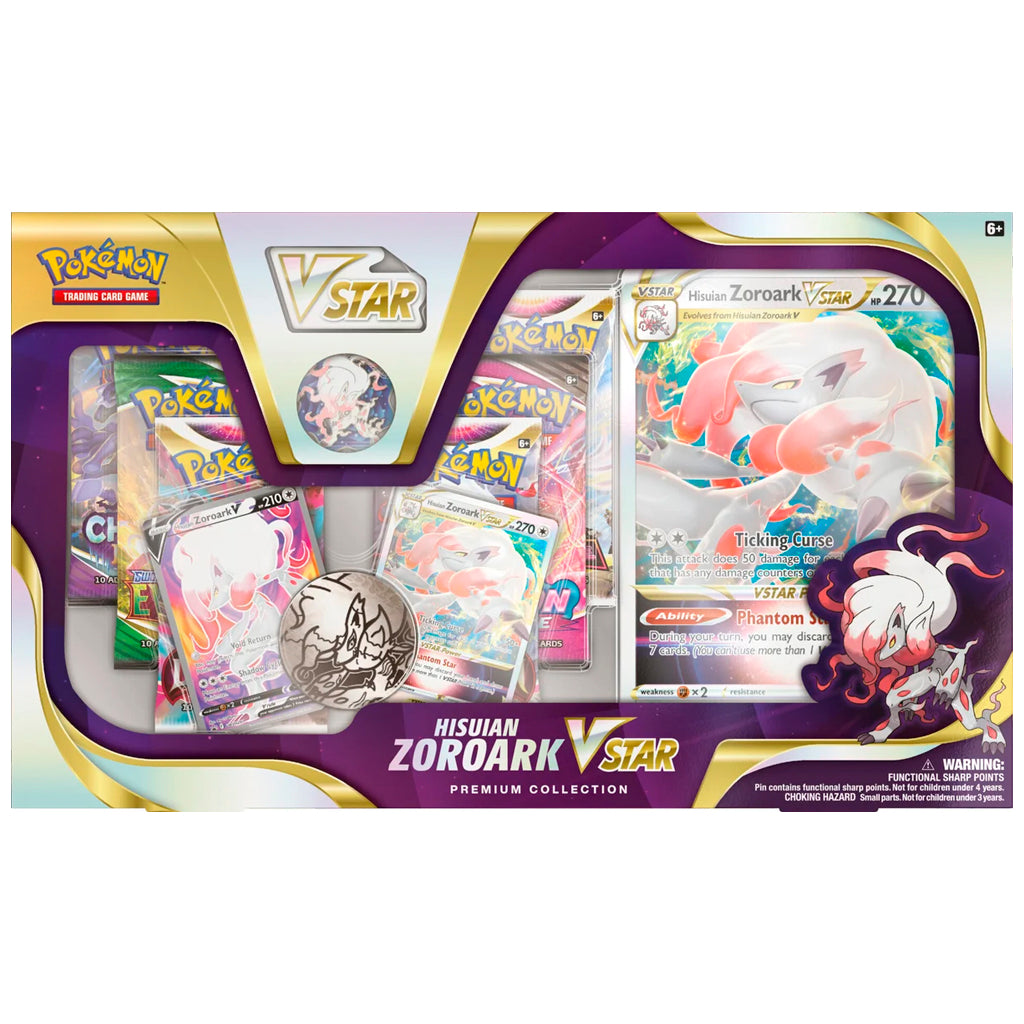 Hisuian Zoroark VSTAR Premium Collection Box Ingles-Kantocards