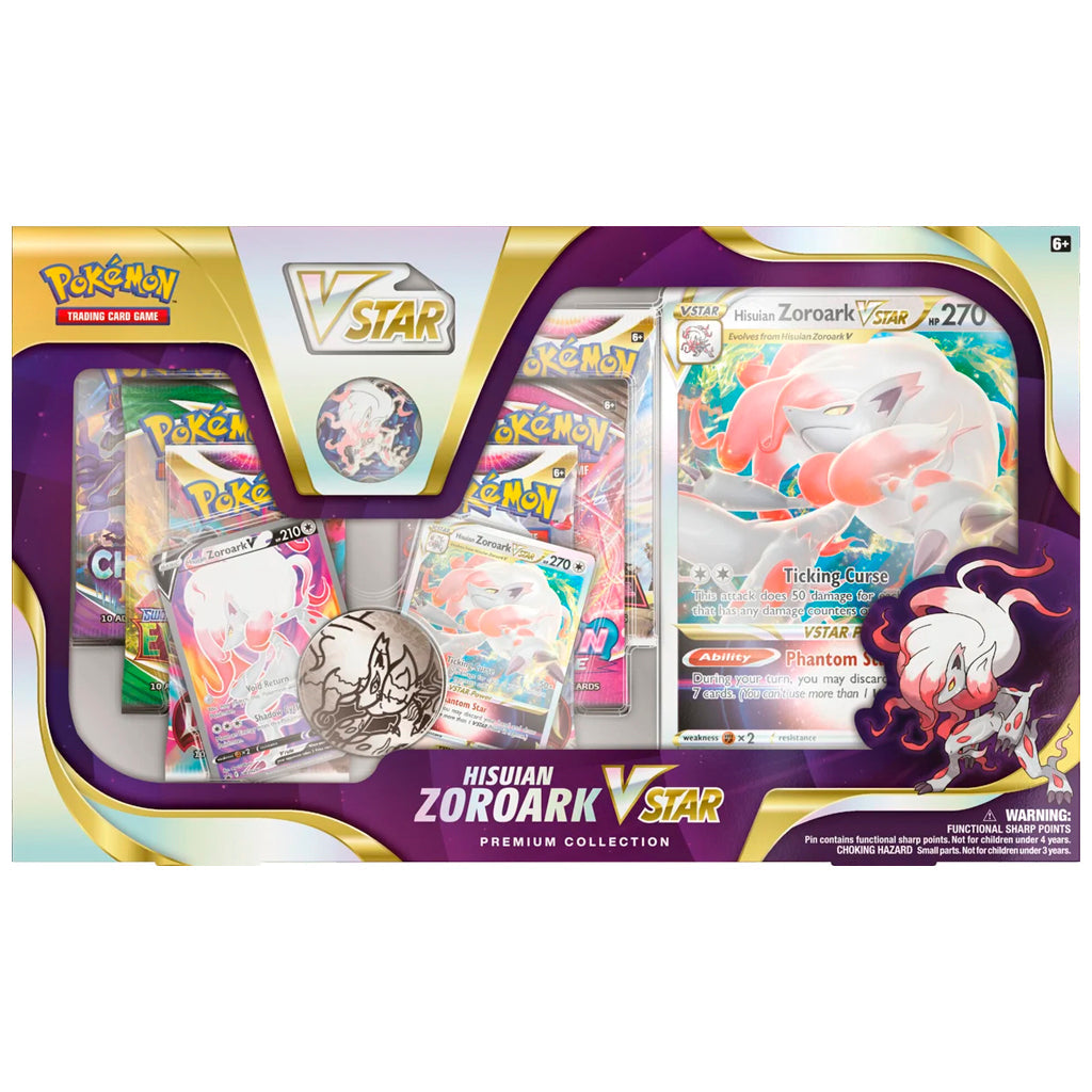 Hisuian Zoroark VSTAR Premium Collection Box Español-Kantocards