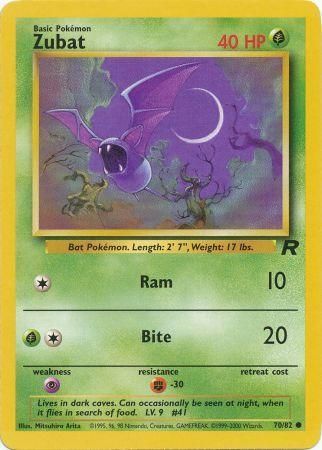 Zubat 70/82-Kantocards