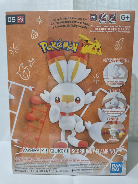 Model Kit QUICK Bandai - Scorbunny - figura armable