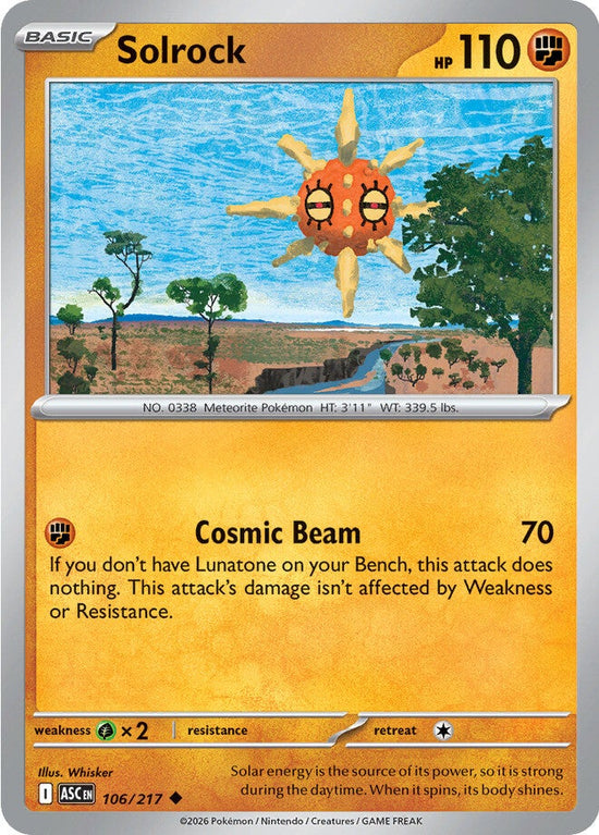 Solrock 106/217 - Uncommon