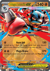 Mega Lucario ex 113/217 - Double Rare