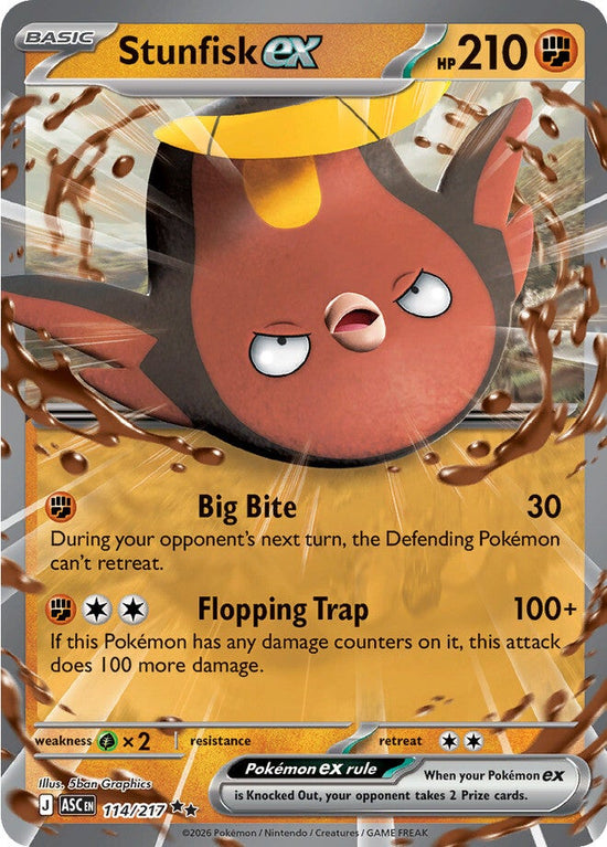 Stunfisk ex 114/217 - Double Rare (Español)