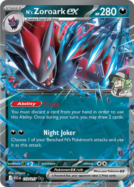 N's Zoroark ex 137/217 - Double Rare (Español)