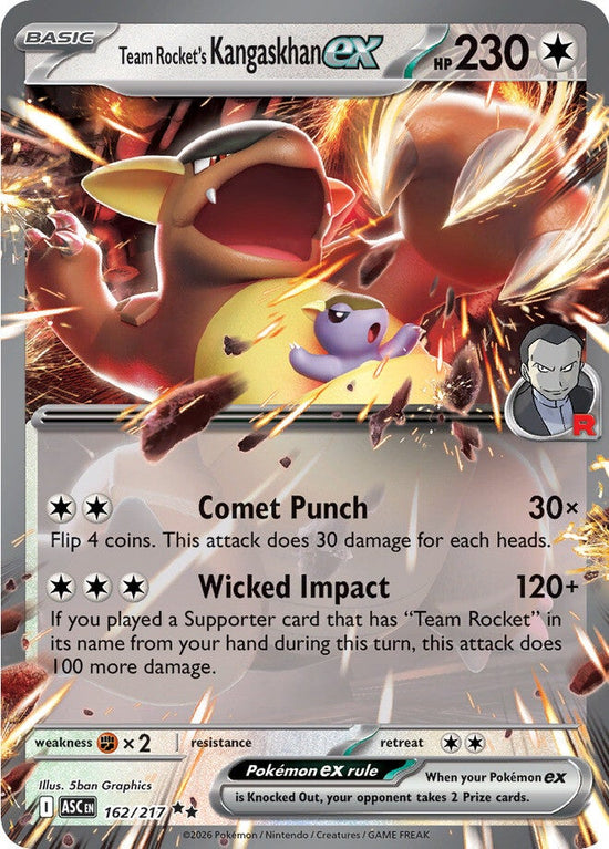 Team Rocket's Kangaskhan ex 162/217 - Double Rare