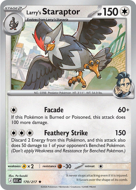 Larry's Staraptor 170/217 - Rare