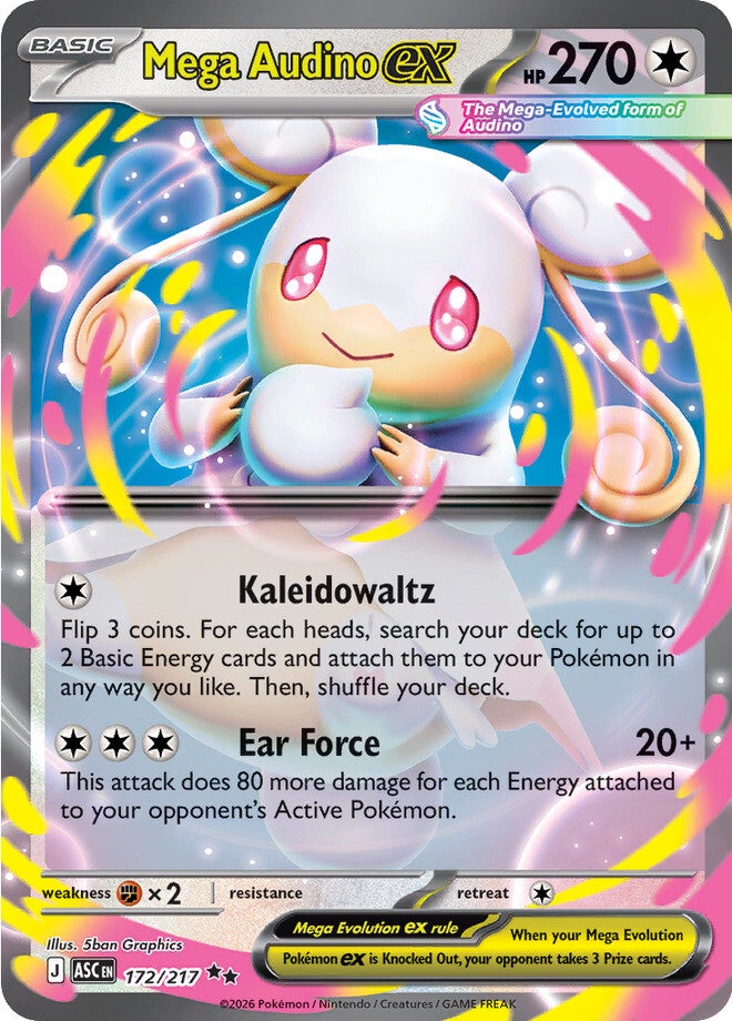 Mega Audino ex 172/217 - Double Rare