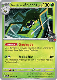 Team Rocket's Spidops 019/217 - Rare