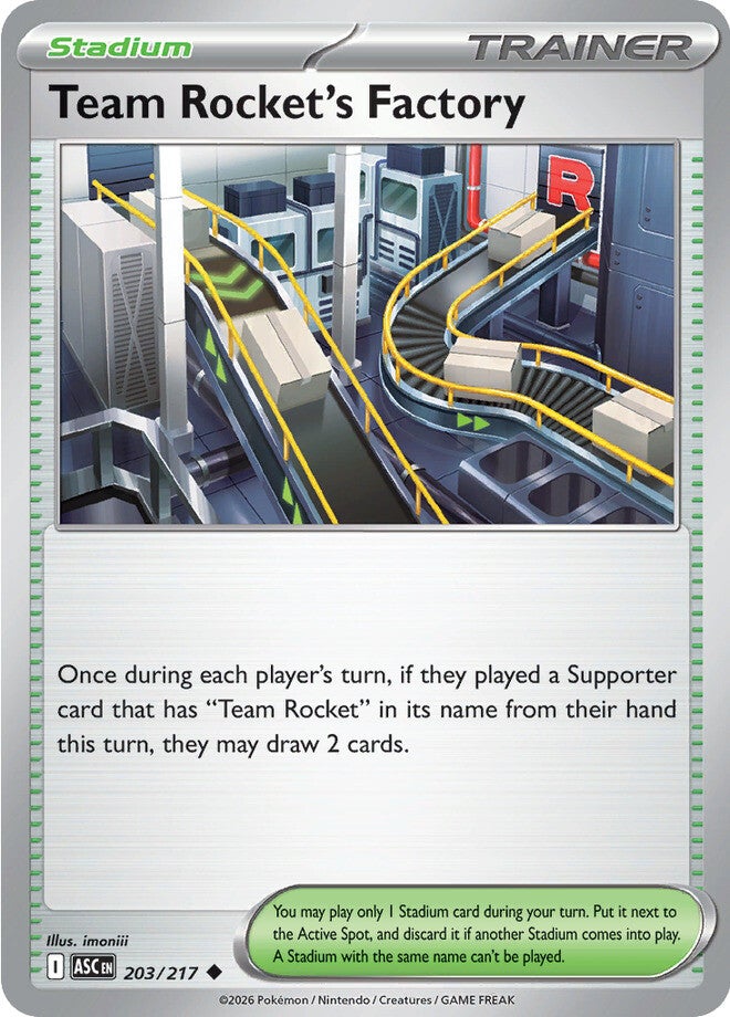 Team Rocket's Factory 203/217 - Uncommon