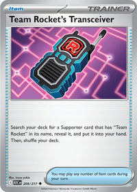 Team Rocket's Transceiver 209/217 - Uncommon