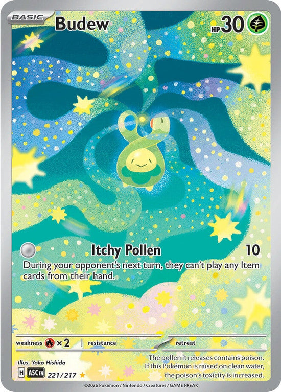 Budew 221/217 - Illustration Rare