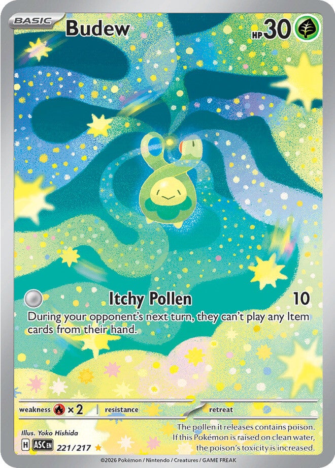 Budew 221/217 - Illustration Rare