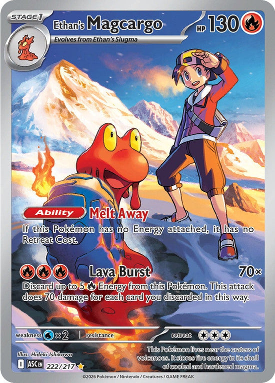 Ethan's Magcargo 222/217 - Illustration Rare (Español)