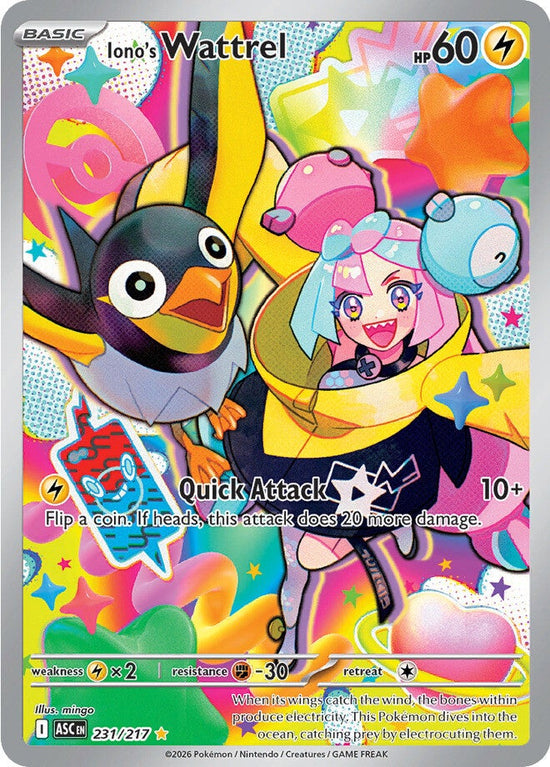 Iono's Wattrel 231/217 - Illustration Rare
