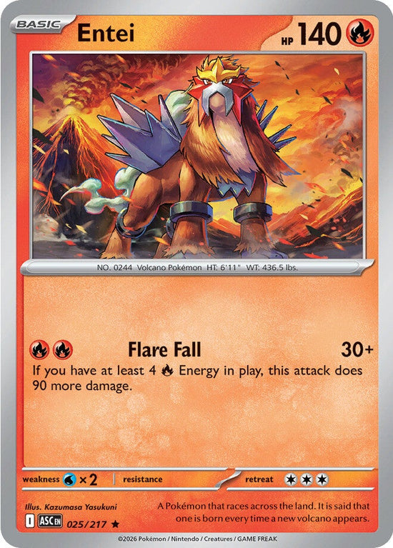 Entei 025/217 - Rare
