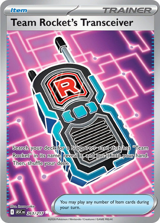 Team Rocket's Transceiver 263/217 - Ultra Rare (español)