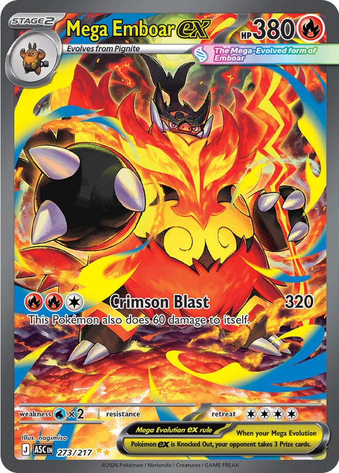 Mega Emboar ex 273/217 - Special Illustration Rare