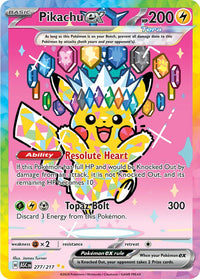 Pikachu ex 277/217 - Special Illustration Rare