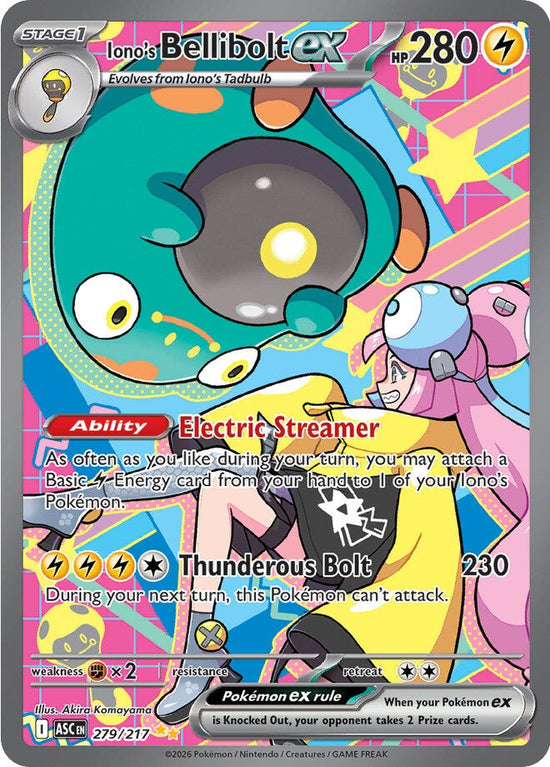 Iono's Bellibolt ex 279/217 - Special Illustration Rare