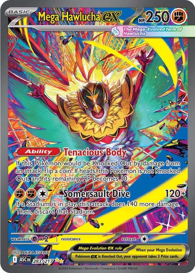 Mega Hawlucha ex 283/217 - Special Illustration Rare