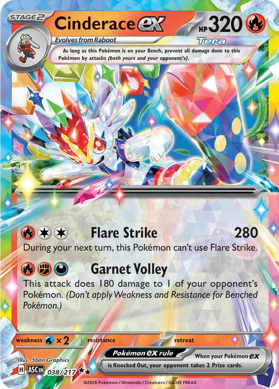 Cinderace ex 038/217 - Double Rare
