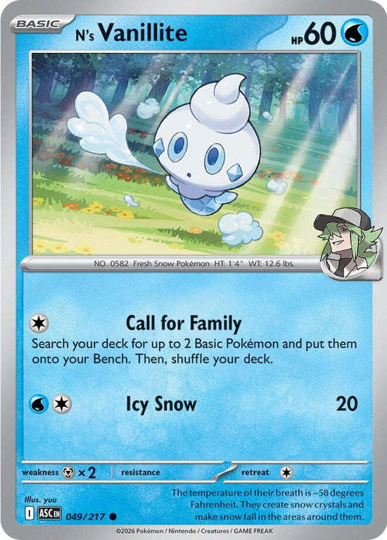 N's Vanillite 049/217 - Common
