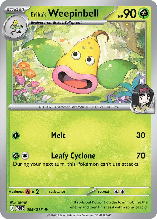 Erika's Weepinbell 005/217 - Uncommon