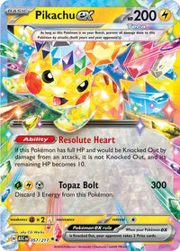 Pikachu ex 057/217 - Double Rare