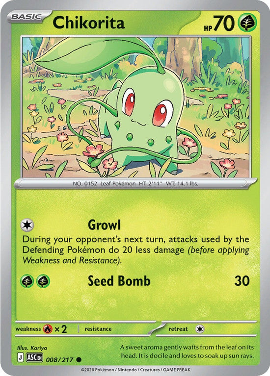 Chikorita 008/217 - Common