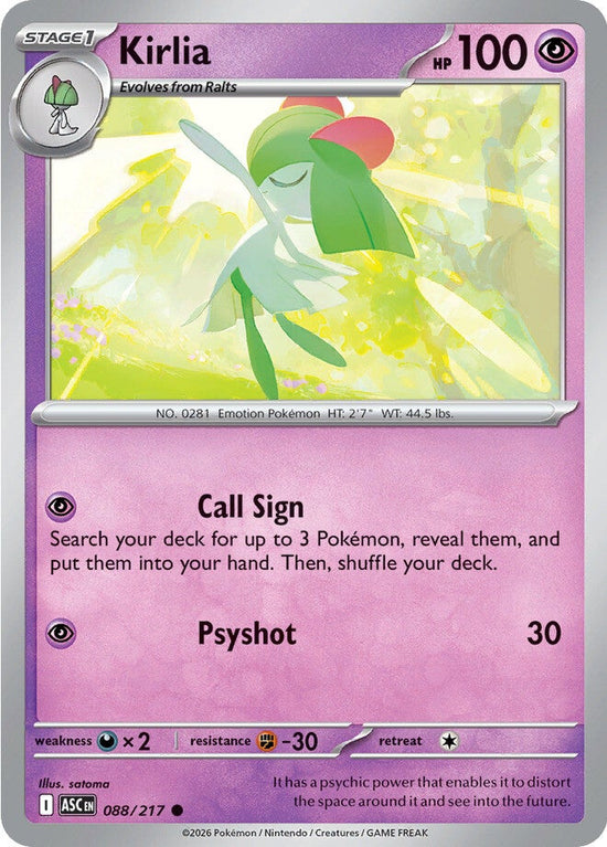 Kirlia 088/217 - Common