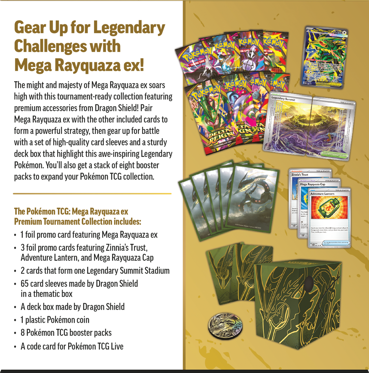 Mega Rayquaza ex Premium Tournament Collection (PREVENTA PRÓXIMAMENTE)