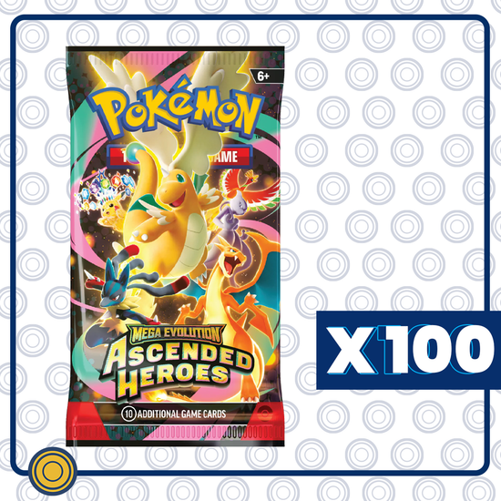 PAQUETE MAYOREO - ASCENDED HEROES - 100 booster pack ESPAÑOL