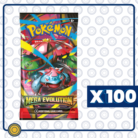 PAQUETE MAYOREO - Mega Evolution - 100 Booster Pack