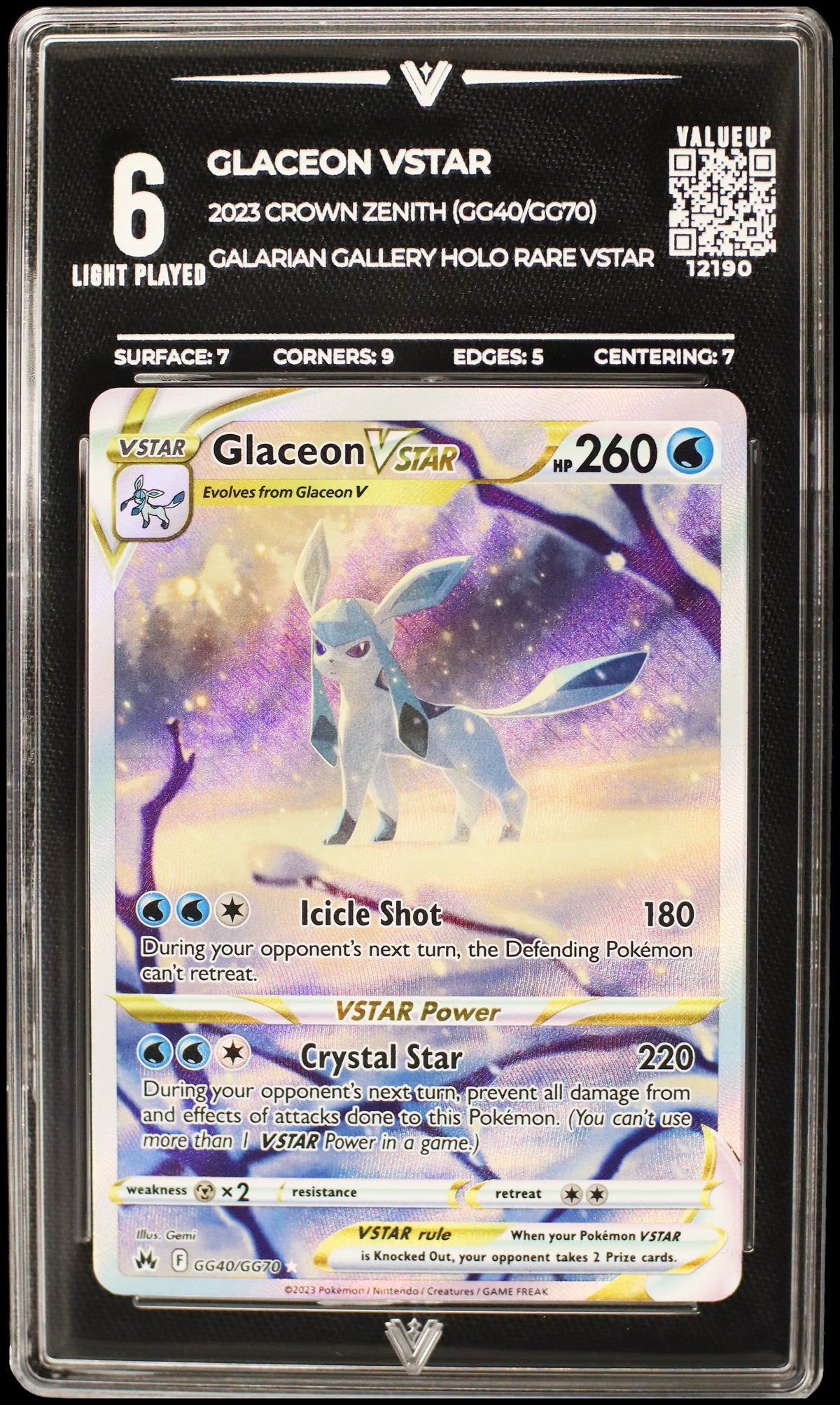 Glaceon VSTAR (VALUEUP) #12190 (Subasta)
