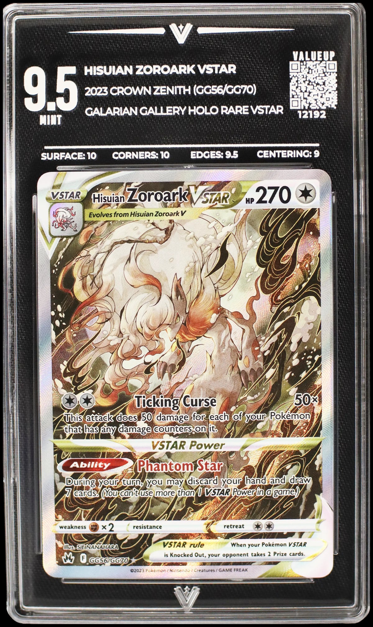 Hisuian Zoroark VSTAR (VALUEUP) #12192 (Subasta)