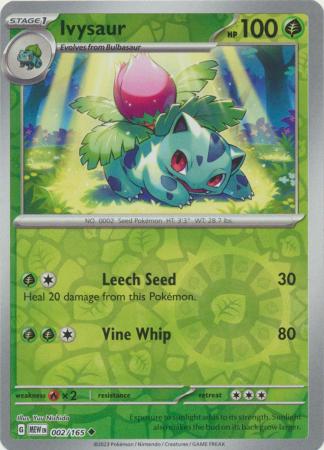 Ivysaur 002/165 - Uncommon - Reverse Holo