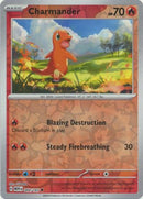 Charmander 004/165 - Common - Reverse Holo-Kantocards