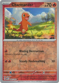 Charmander 004/165 - Common - Reverse Holo-Kantocards